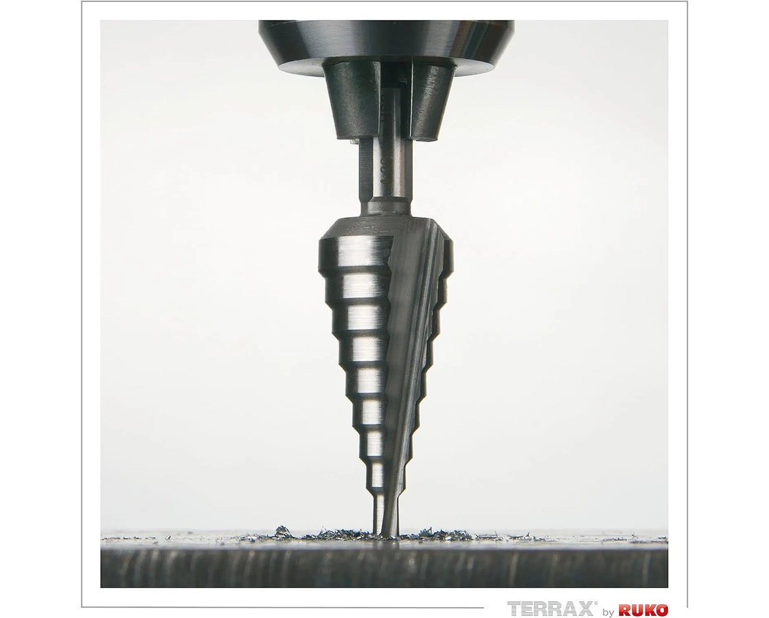 Набор ступенчатых сверел TERRAX 4.0-30.0mm HSS RUKO A101126RO
