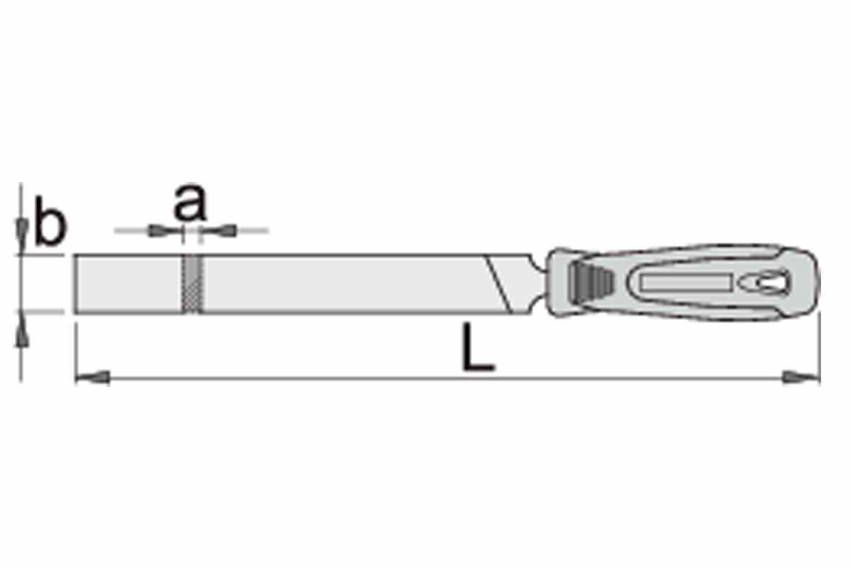 Напильник плоский личник с рукояткой 150mm UNIOR 619296