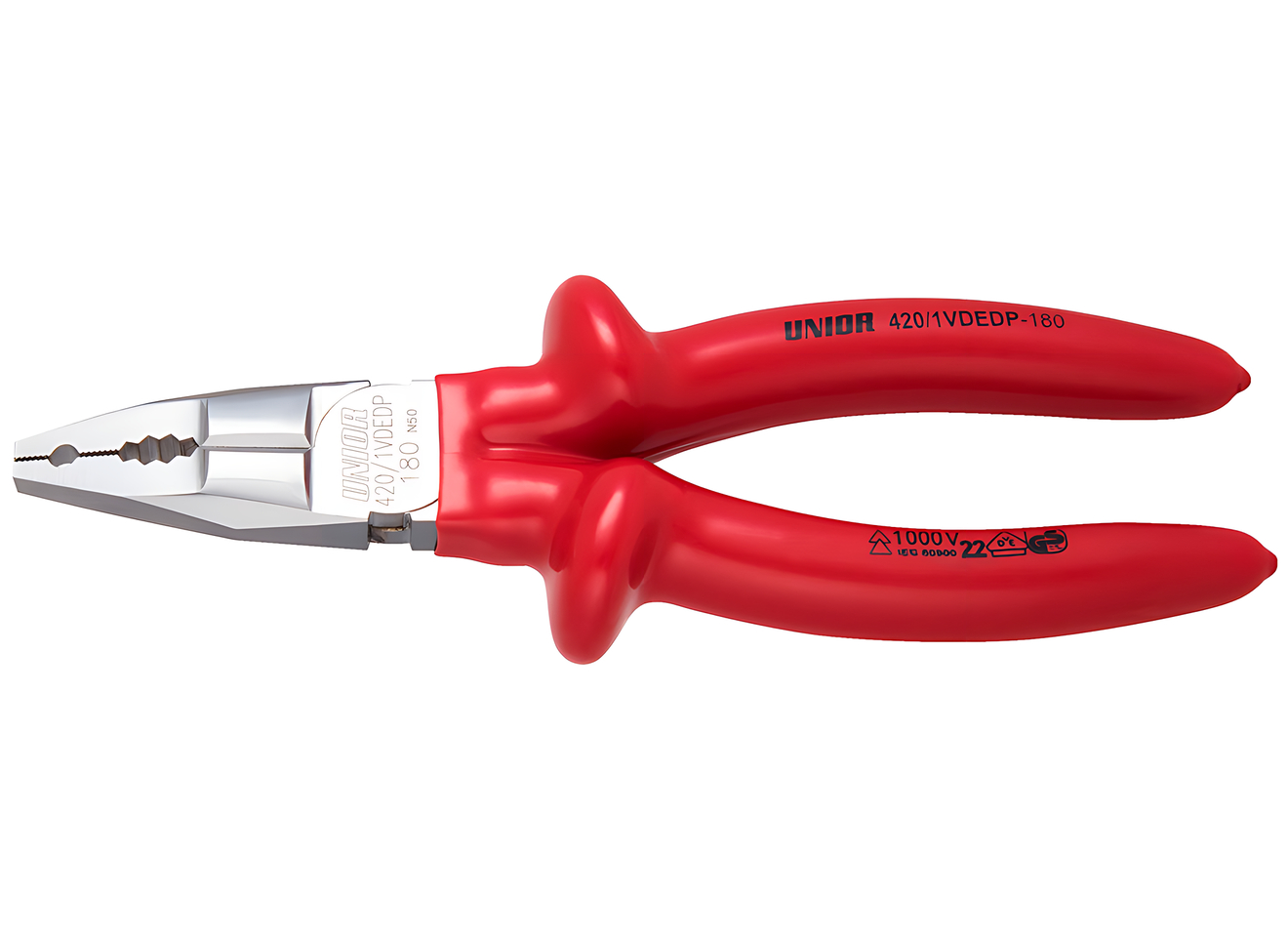 Плоскогубцы комбинированные изолированные 180mm 1000V UNIOR 619176