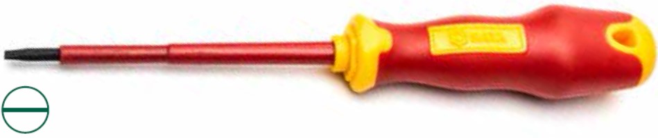 Отвертка шлицевая T-Series VDE изолированная 6,5*150мм SATA ST61325SC