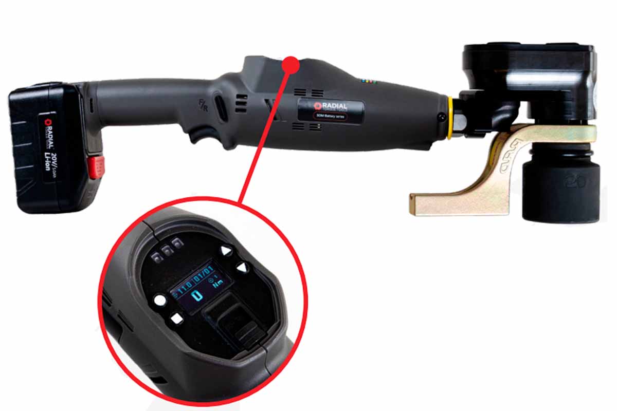 Гайковерт моментный угловой аккумуляторный SDM BATTERY OFFSET 1400P RAD 400204