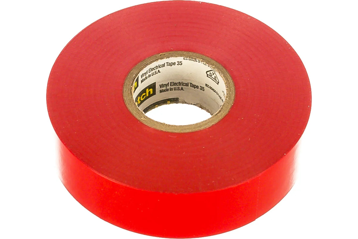 Лента 3M Scotch 35 Red 19мм х 20м 7000031668