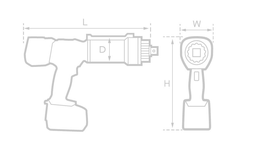 Гайковерт моментный аккумуляторный B-RAD 7000-S RAD 31809