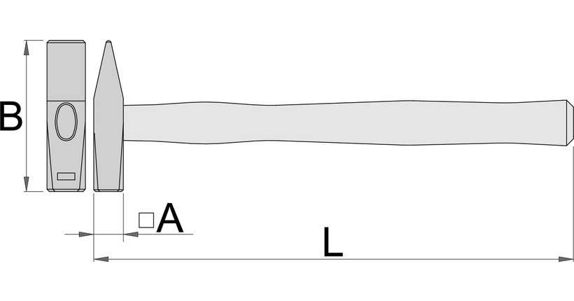 Молоток слесарный 400gr. UNIOR 601803