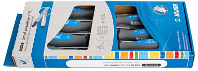 611986 Набор отвёрток, рукоятка TBI (7 предм) в картонной коробке