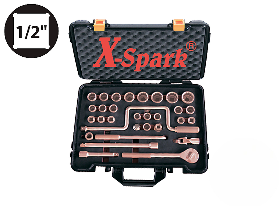 Набор торцевых головок с принадлежностями 1/2" 32пр AL-BR X-SPARK 101J