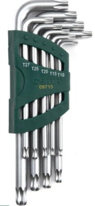 Набор имбусовых ключей удлиненных Tamper-Proof TORX шариком (9 предм.) T10-T50 SATA ST09715