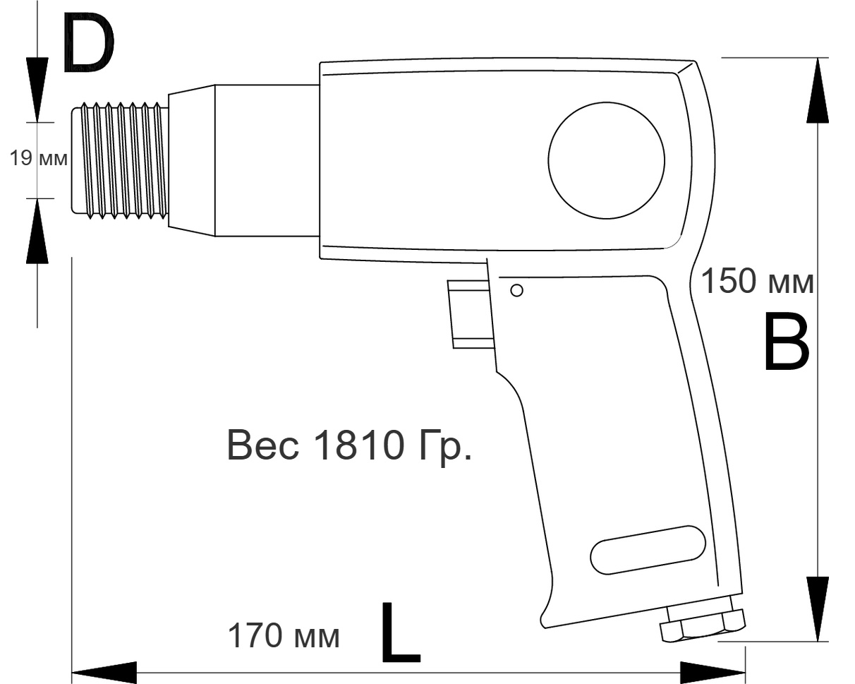Молоток ударный пневматический UNIOR 617714
