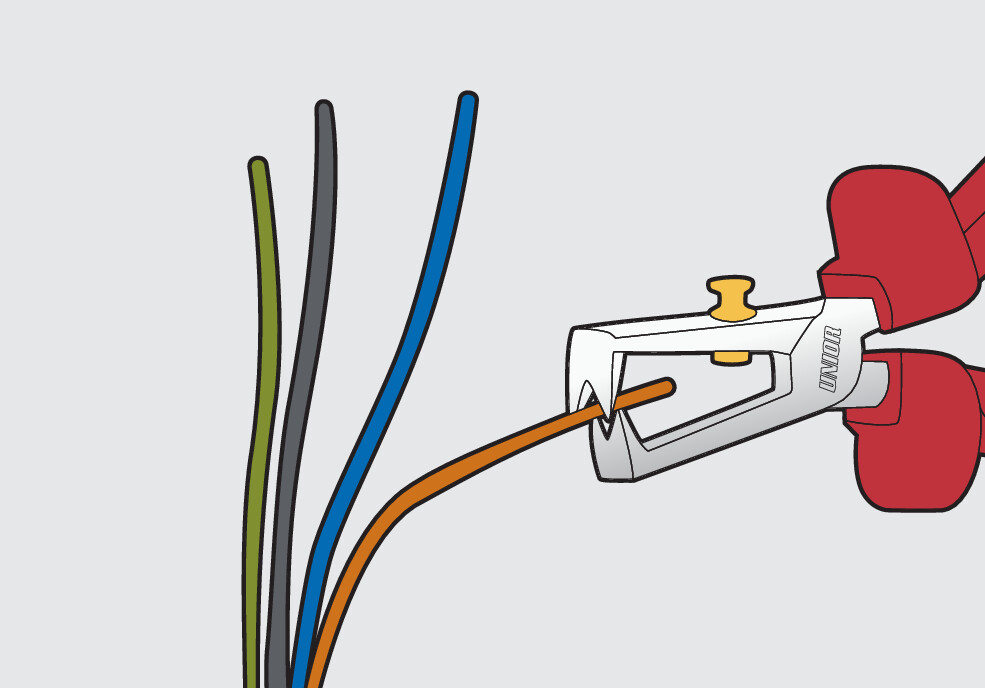 Пассатижи для снятия изоляции изолированные UNIOR 619186 