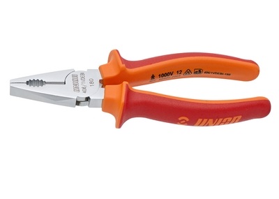 Плоскогубцы комбинированные изолированные 180mm 1000V UNIOR 610422