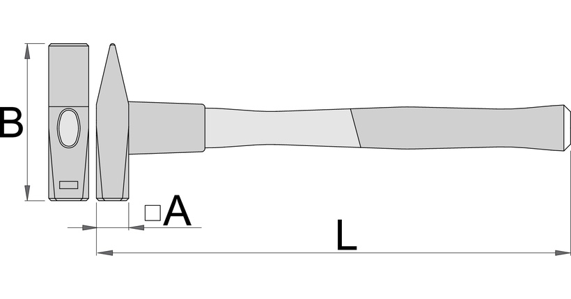 Молоток слесарный с защитным кожухом 500gr. UNIOR 602538