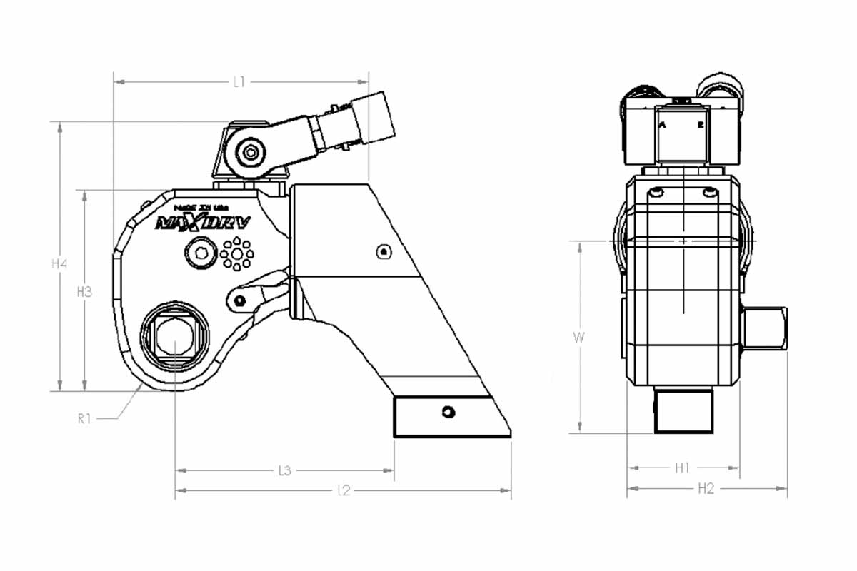 Ключ гидравлический торцевой MAXDRV 86-1,076 Nm TorsionX .7MD