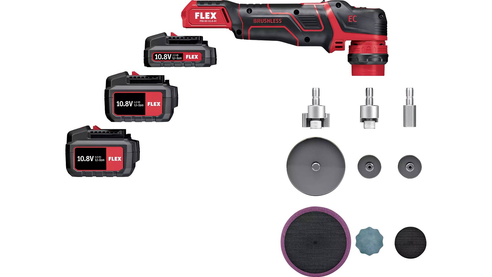 Машина полировальная умная аккумуляторная FLEX PXE 80 10.8-EC/2.5 P-Set 469076