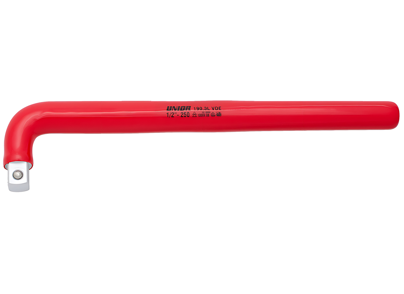 Вороток Г-образный изолированный 1/2" 1000V UNIOR 615178