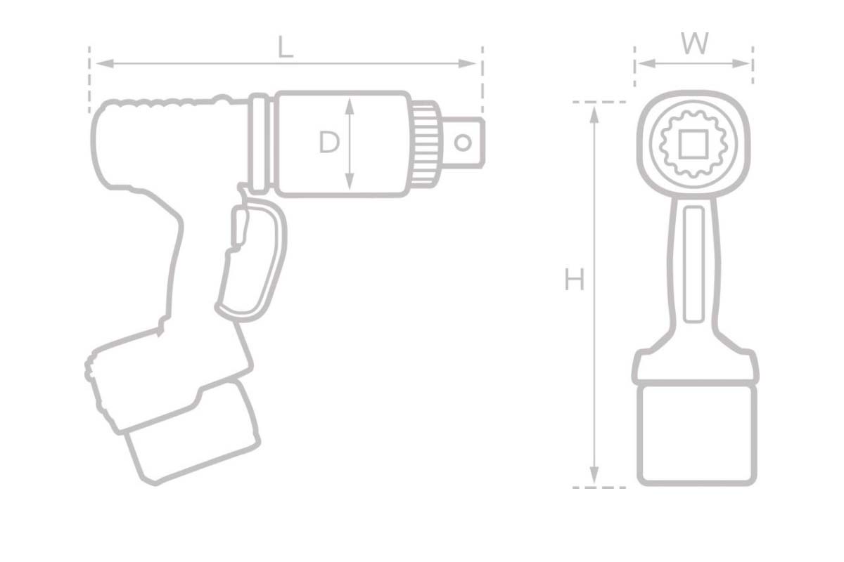 Гайковерт моментный аккумуляторный B-RAD X 7000 RAD 30657