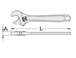 Ключ разводной 150mm UNIOR 612870