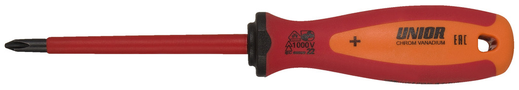 Отвертка крестовая изолированная PH3x150mm 1000V UNIOR 616446