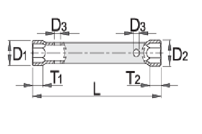 Ключ трубчатый 14x17mm UNIOR 600718 