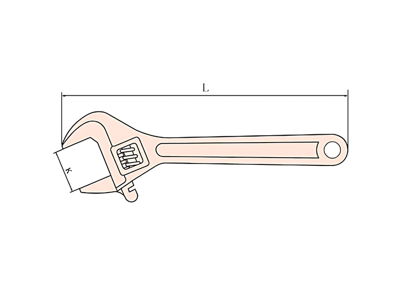 Ключ разводной 36X300 mm AL-BR X-SPARK 125A-1010