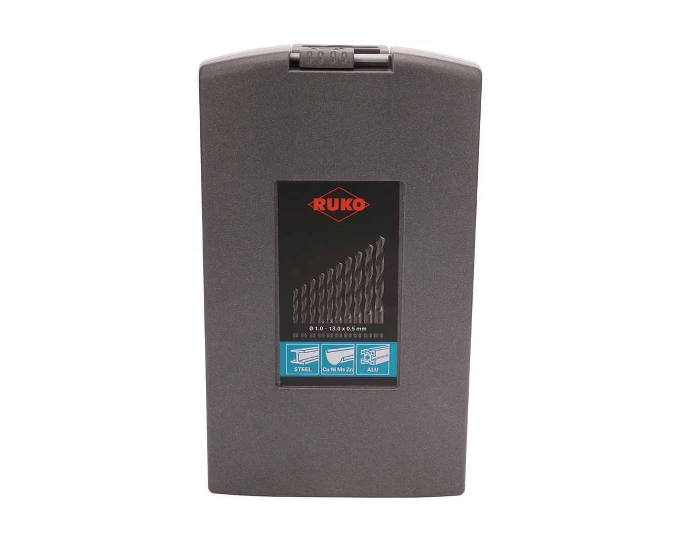 Набор сверел 25шт 1.0-13мм HSS-R DIN338 RUKO 205213RO
