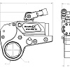 Ключ гидравлический кассетный 19 - 60 mm 220 - 2,324 Nm HEXPRO TorsionX 2HP-B