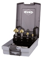Набор зенкеров HSS TiN DIN 335 Type C 90° 6,3-25mm (5пр.) RUKO 102154T