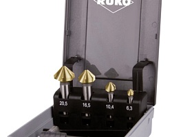 Набор зенкеров HSS TiN DIN 335 Type C 90° 6,3-25mm (5пр.) RUKO 102154T