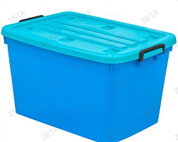 Контейнер 82 л с крышкой (на колесиках) м/п цветной 