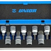 Набор головок торцевых 1/2" HEX 5-17mm 9пр UNIOR 607064