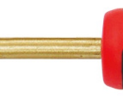 Отвертка шлицевая изолированная, 75х159х3 мм, AL-BR X-Spark 260-1006