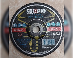 Круг шлифовальный D180х6,5 Metal A24S -BF/F27 SKORPIO 385405