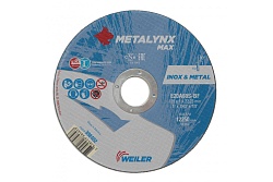 Круг отрезной D125х1,0 Inox&Metal E20A60S-BF/F41 Metalynx MAX 388482