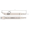 Монтировка-лом шестигранный 20*600 mm Al-Br X-Spark 237B-1006