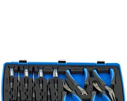 Набор инструментов для электроники (плоскогубцы и отвёртки), 10 предм. UNIOR 621692