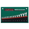 Набор рожковых ключей 15 шт. 3,2-14мм 15°х75° TOPTUL GRAJ1501