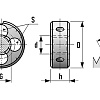 Плашка G 3/4"x14 HSS DIN 5158 RUKO 240034