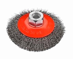 Щетка коническая D100x16 M14х2,0 гофрированная Metal OSBORN 2008512161