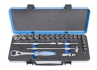 Набор головок торцевых 1/2" в металлической коробке 10-32мм, 23 пр. UNIOR 612779