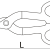 Ножницы по жести криволинейные UNIOR 615164