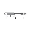 Щётка ёрш D20х100х140 хвостовик с резьбой 5/16 OSBORN 0002-812 220