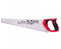 Ножовка по дереву, 450 мм, 7-8 TPI, зуб - 3D, каленый зуб, двухкомпонентная рукоятка// Matrix 23541