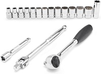 Набор торцевых головок с принадлежностями 1/2" 17пр SATA ST09086SJ