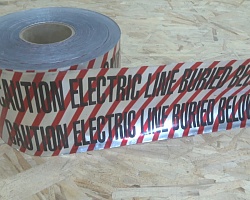 Лента сигнальная, рулон 5 см х 305 м (1000 футов), толщина 0,3 мм