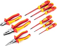 Набор отверток и плоскогубцев изолированных 9шт. SATA ST09262U