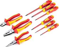 Набор отверток и плоскогубцев изолированных 9шт. SATA ST09262U
