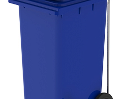 Контейнер мусорный п/э 120л. цвет синий