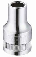 Головка торцева 12-тигранная 3/8", 9мм. SATA ST12602BU