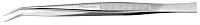 Пинцет изогнутый остроконечный L165mm UNIOR 619284