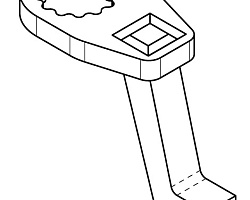 Упор реактивный удлиненный RAD 24814