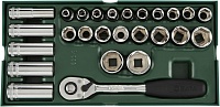 Набор торцевых головок с принадлежностями 1/2" 26пр SATA ST09915SJ